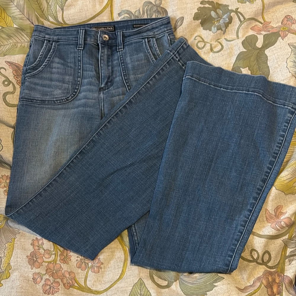 Abercrombie size 26 high rise wide leg flare